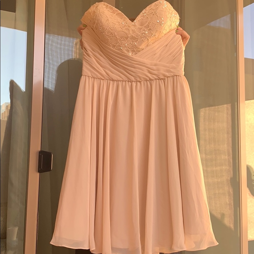 Strapless Cocktail dress, nude, size 2